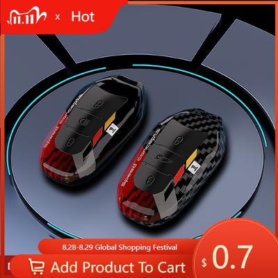 Pouzdro na klíče pro auto ABS Carbonový kryt skořepina pouzdra na klíče od auta Pro Peugeot 2008 3008 4008 5008 308 408 508 Citroen C1 C2 C4 C6 C3-XR Pica