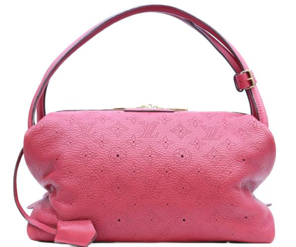 LOUIS VUITTON 2011 model M93813 Mahina Galatea PM Handbag Shoulder bag Gruner (Red)Used