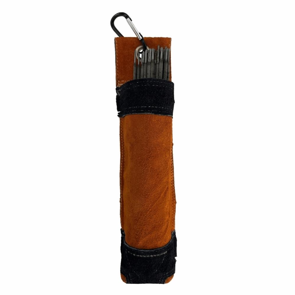 Cowhide Full Leather Electric Arc Welding Rod Bag Equipment Maintenance