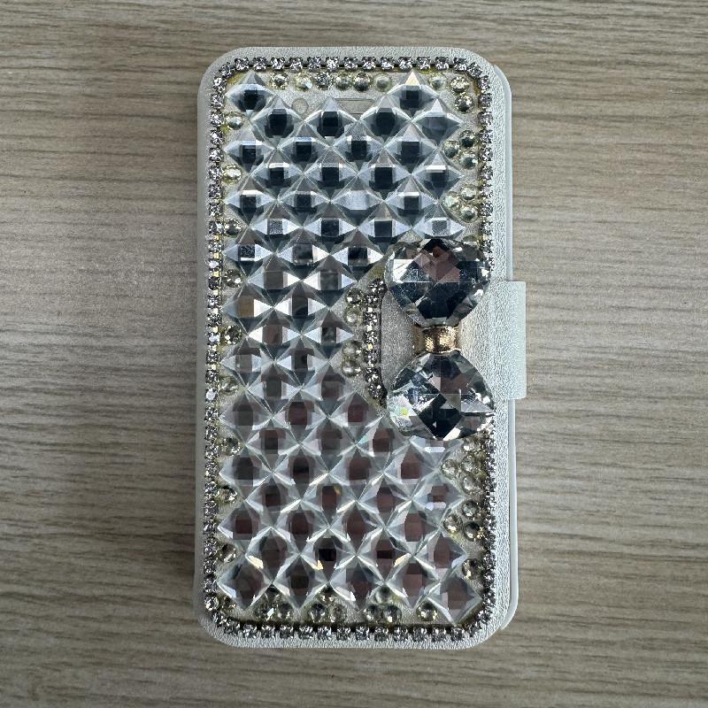 Iphone Style Flip Case With Water Diamonds Decoration Fashion Prevention Fall