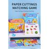 Kids Early Educational Diy Paper Cutting Matching Quiet Book Puzzle Toy For Children