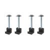 4piece Truck Tool Box Mounting Kit Pickup Truck Tool No Drilling Strong And Durable