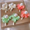 Exquisite Shell Imitation Pearl Drop Earrings Elegant Long Tassel Dangle Earrings For Women Wedding Party Ear Jewelry Gifts