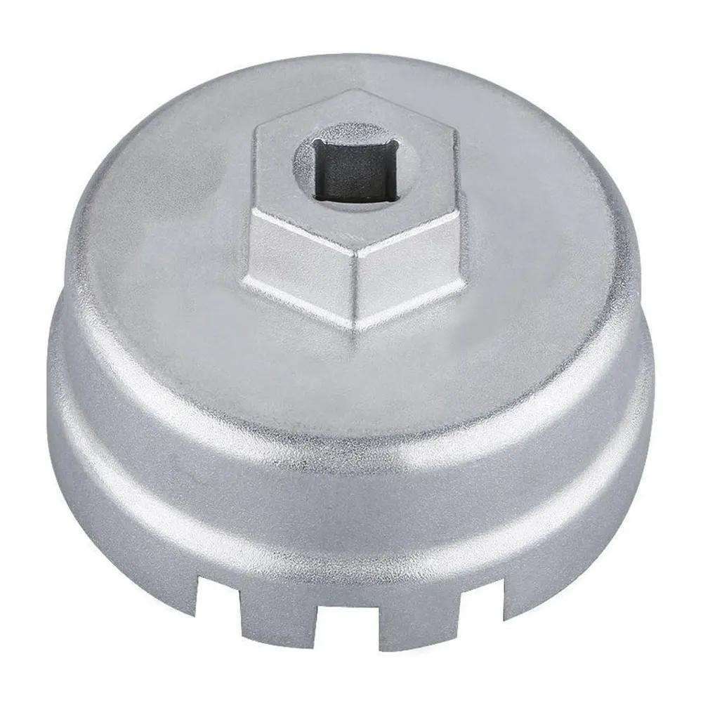 

Professional Aluminum Oil Filter Wrench Cap Style Tool for Toyota Lexus Engines Universal Car Maintenance Repair Accessory срібний