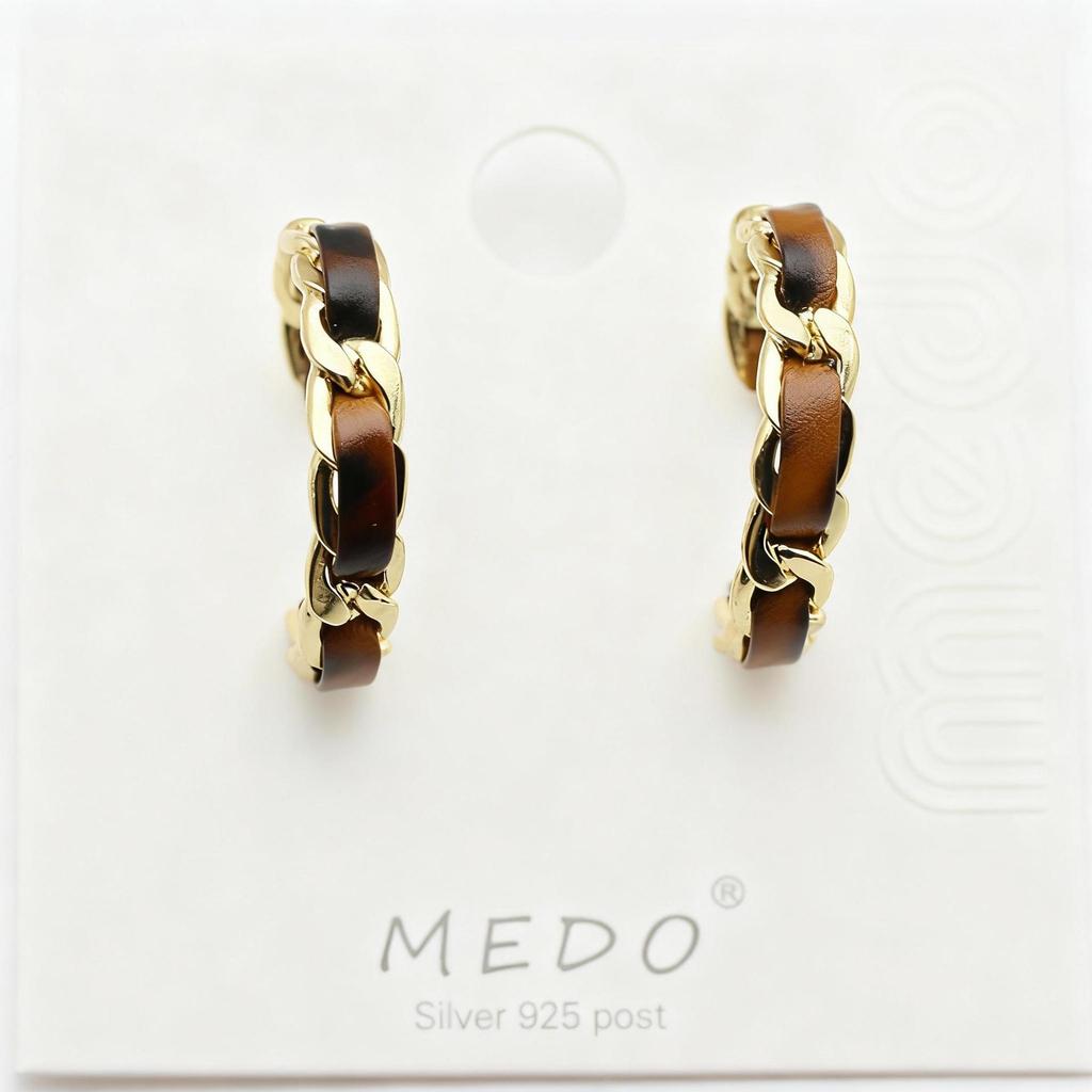 Korean-Style Retro Leopard Print Hoop Earrings for Women – Chic and Stylish