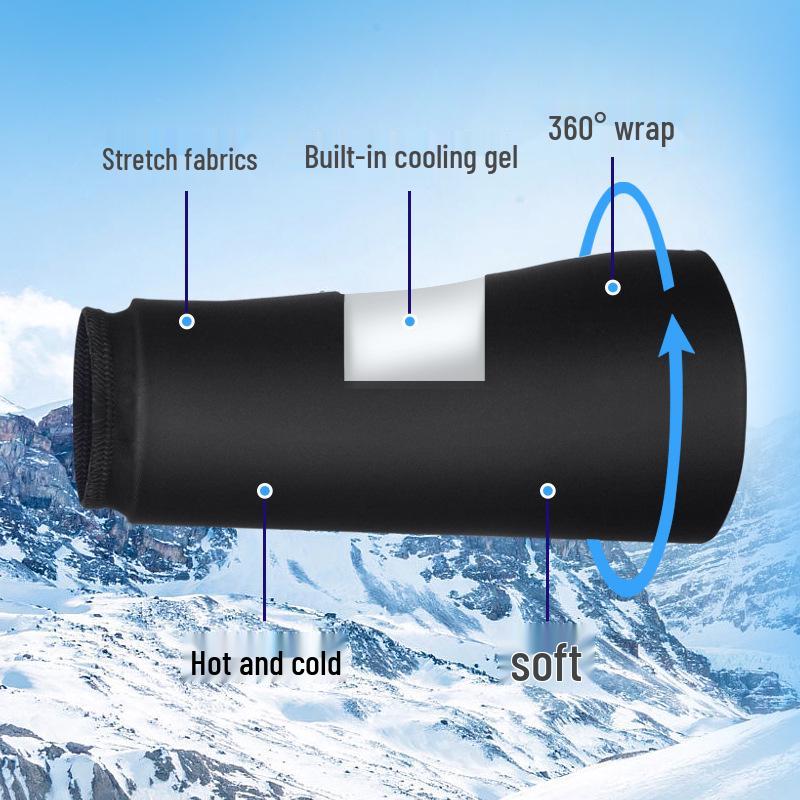 Dual-Use Gel Ice Pack Elbow and Knee Support - High Elasticity, Pressure Relief, Shock Absorption, Hot/Cold Therapy Gear.