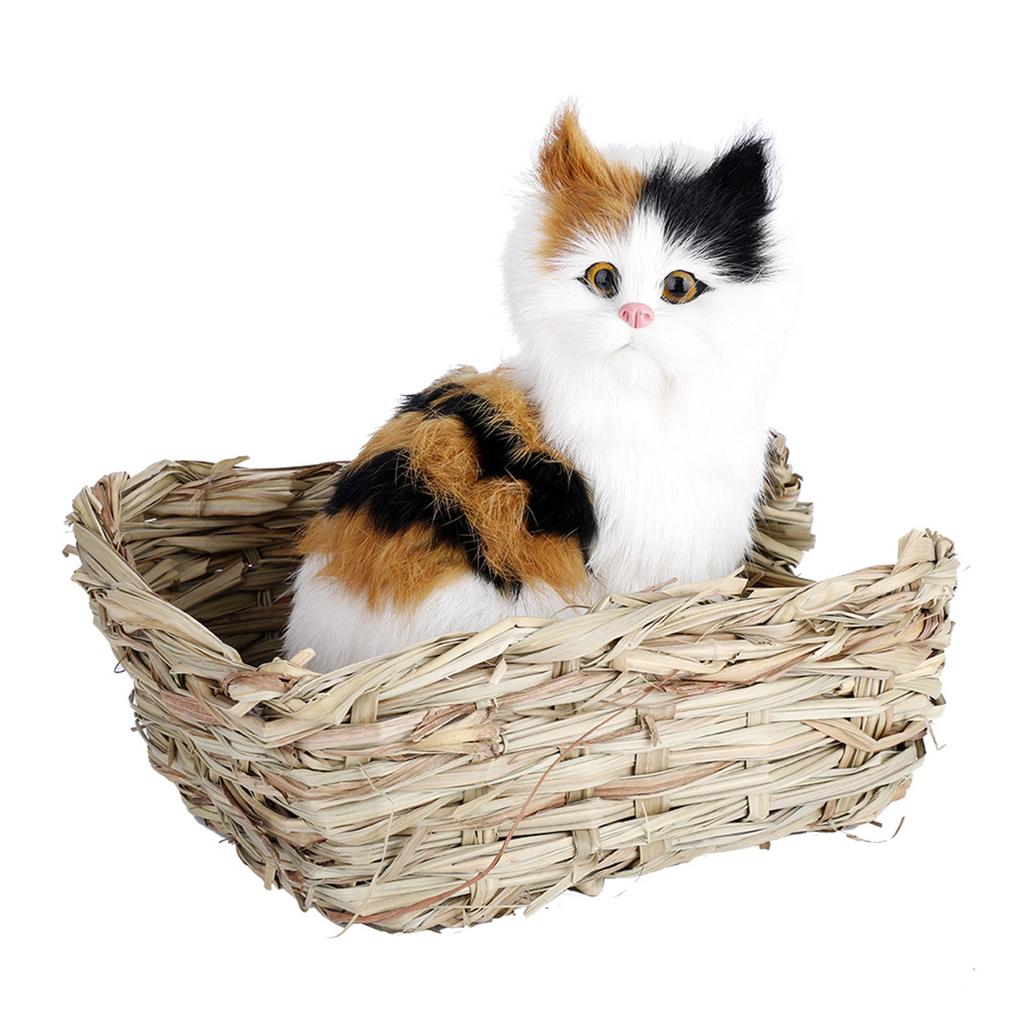 Durable Rabbit Grass House Chew Toy Mat Bed for Hamster Guinea Pig Bunny