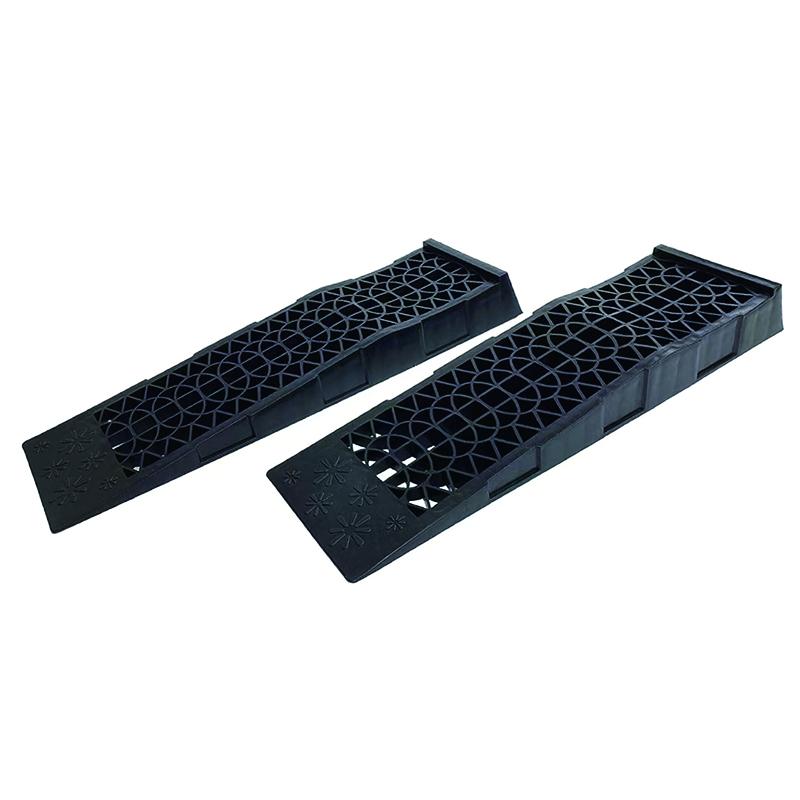2Pcs Capacity Heavy Duty Car Ramps 70cm Plastic Portable Loading Access Ramps Lift Repair Maintenance Jack Lift Tool For 5000KG