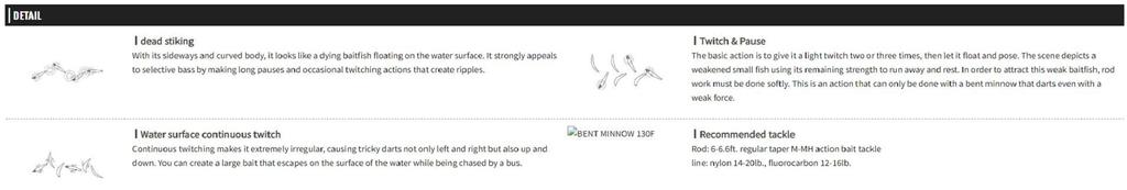 Rea OSP Bent Minnow 130F Flytande Wobbler H-22 (5918)