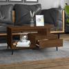  Coffee Table, Brown Oak 90x49x45 Cm, Wood-based Material