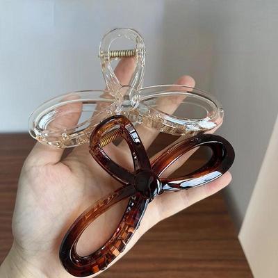 Elegante Große Jelly Cross Hai Haarspangen Kunststoff Klar Geometrische Haarspangen Krabbe für Frauen Mädchen Dickes Haar Sommer Kopfschmuck