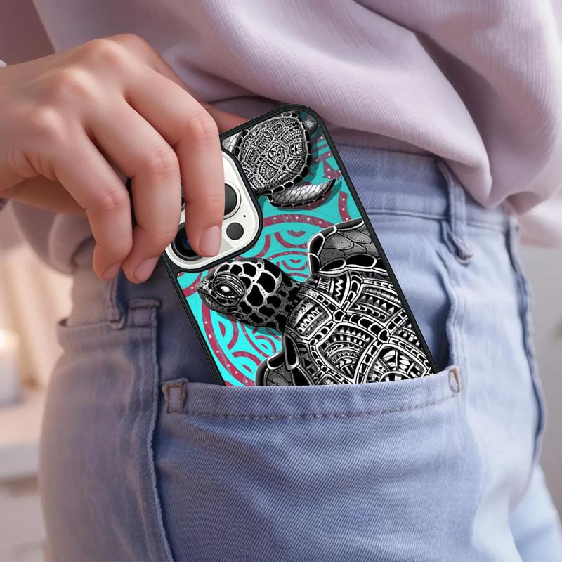 Turtles colourful Sea turtle shell colourful Phone Case For iPhone 17 Air 15 16e 14 13 Pro Max Coque 12 11 Pro Max PLUS cover