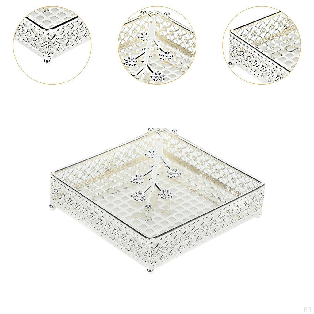 Napkin Holder Tabletop Decoration Handicraft Solid Lightweight Paper Towel Rack Tray for Home