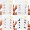 4 Pairs Cuteness Dinosaur Studs Earrings Fun Jewelry Small Earrings Dinosaur Ear Studs for Teens and Youthful Adults