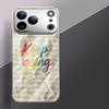 Colorful motivational paper phone case for funda iphone for iphone 17 pro max cover glass for iPhone 17 16 15 14 13 pm Pro Plus