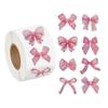 500Counts Glittering Bowknot Sticker for Scrapbooking Journal Adhesive Sealing Label Sticker for Seal Envelope Card