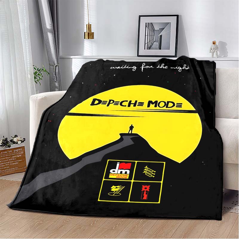 Depeche Mode Rock Roll Musik Weiche Flanell-Kuscheldecke,Leicht Warm Sofa Couch Bett,Outdoor-Decke