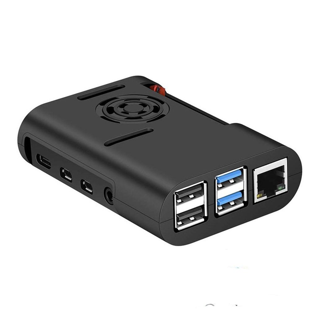 ASB Cooler for Raspberry Pi 4 Model B, Pi 4B, Pi 4 Heatsink with Cooling Fan Case Shell Cover