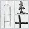 KADAX Obelisk Ogrodowy metalowy Girlanda Na Kwiaty 