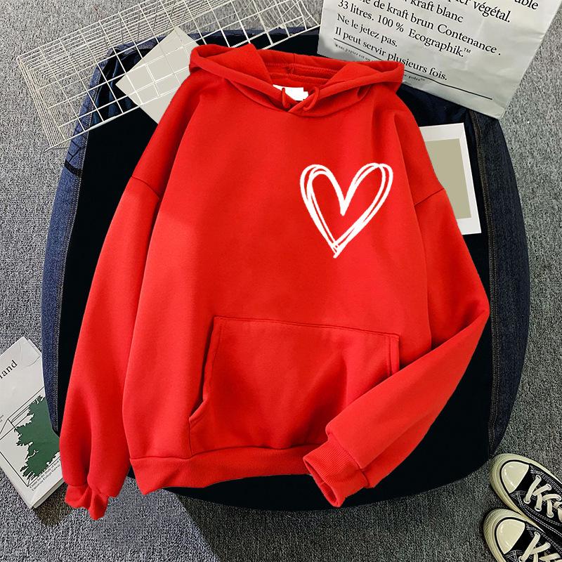 

2025 Winter Style Printed Hooded Sweatshirt: Japanese, European, American, Korean Influence, Solid Colors, Simple & Fresh 2XL