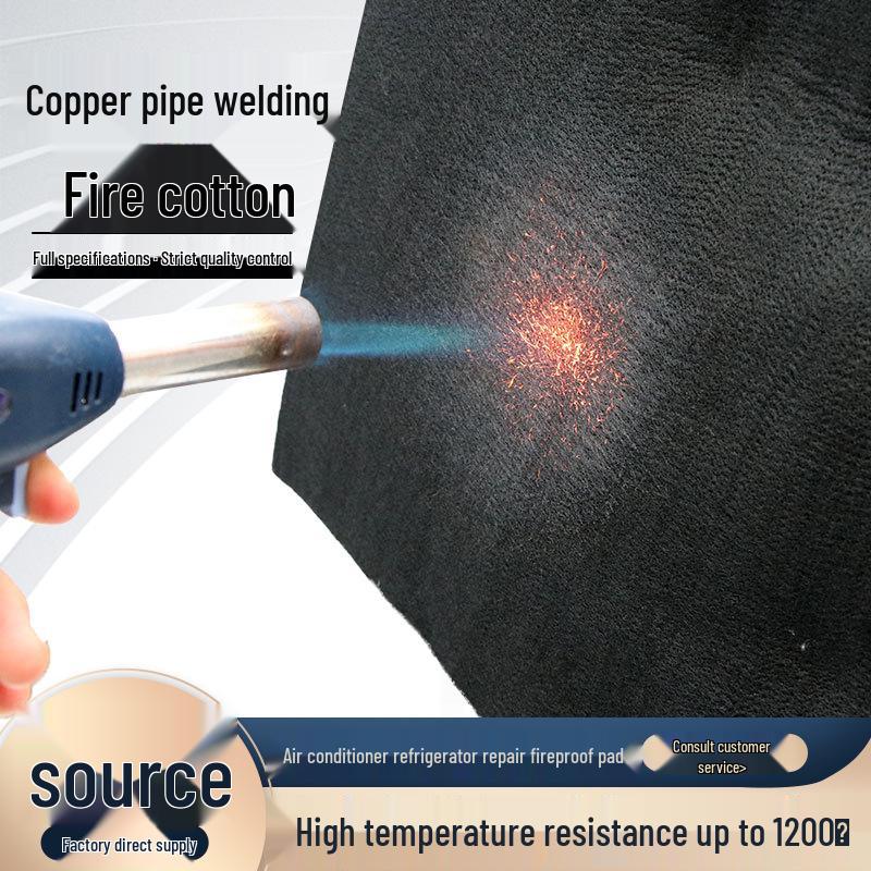 Welding Torch Fireproof Heat-Resistant Blanket for Copper Pipe Insulation.
