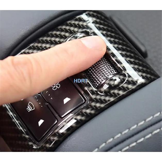Car Style Carbon Fiber Interior Gear Shift Panel Cover Water Cup Air Vent Outlet Trim Sticker For BYD Equation Leopard 5 +