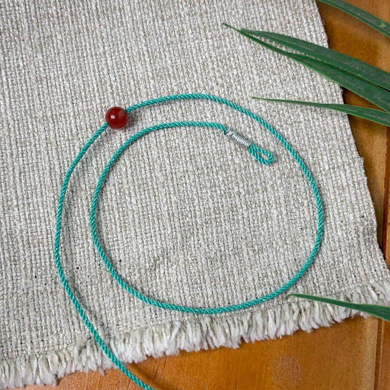 DIY Extremely Fine 1mm String Lucky Beads Anklet Carrying Strap
