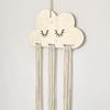 Nordic Style Wood Chip Cloud Hairpin Organizer with Princess Headband Accessories Finishing Pendant DIY Accessory Bag