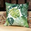 Modern Style Leaf Pillow Case Pillowcase, Double-Sided Printed, Sofa Cushion, Bedroom Headboard Pillow