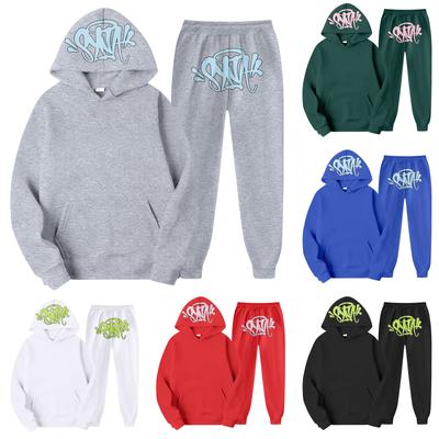 Women's Hooded Long Sleeve Long Pants Letter Printed Sports Sweatshirt Set
