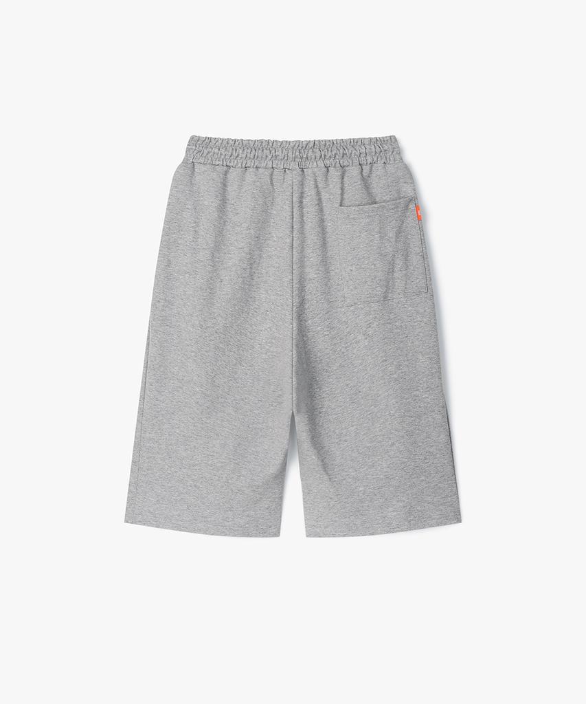 Peopeupeopeudebteu 3Pleats Bermuda Wide Sweat Shorts Gray