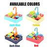 Kids' Kitchen Tools and Gadgets Electric Dishwasher Fruit Vegetable Clean Basin Simulate Circulate Water Toy keuken accessoires