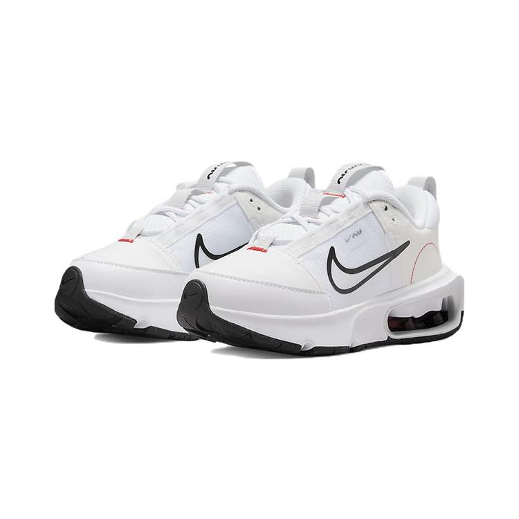 Nike Air Max INTRLK Cushioning, Wear Resistant Low Top Kids Lifestyle Shoes White Black Children Aged 3 7 Years Old DC9289-100