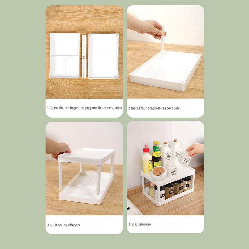 Desktop Bookshelf Simple Corner Shelf Desk Storage Rack Home Kitchen Bathroom Multi-functional Finishing Rack