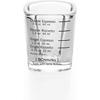 Espresso Shot Glass Measuring Cup with Graduated Measuring Cup, Thick Tempered Heat-Resistant Glass, Sake Glass, Wine Glass for Espresso Machines, Iza