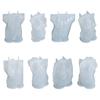 Handmade 3D Small Body Shape Mold DIY Crafts Car Plaster Silicone Mold Handicrafts Soap Candle Resin Casting Mold