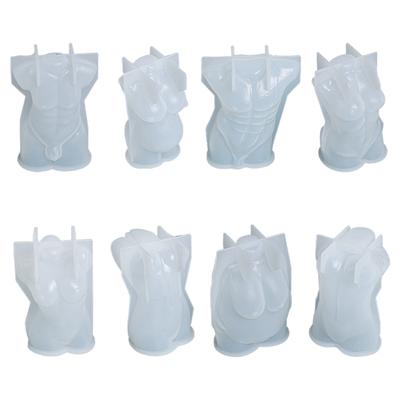 Handmade 3D Small Body Shape Mold DIY Crafts Car Plaster Silicone Mold Handicrafts Soap Candle Resin Casting Mold