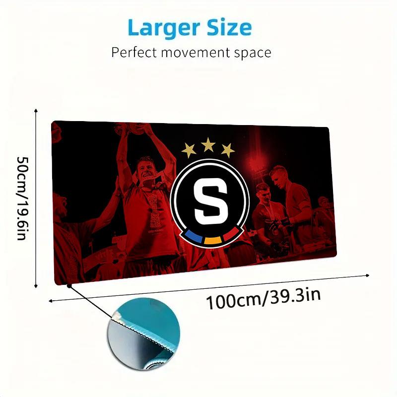 Prague Mouse Pad, Large Gaming Desk Mat, Non-slip XXL Mousepad for Laptop & Tablet, Mini PC Playmat with Stitched Edges