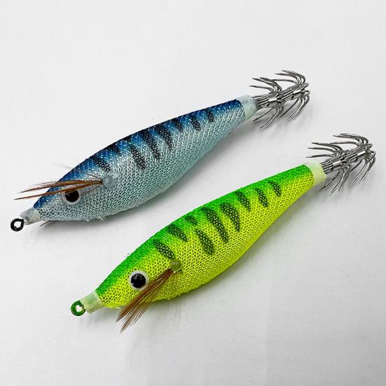 10CM/10G Glow-in-the-dark Shrimp Lure with Squid Hook Realistic Bionic Artificial Bait Saltwater Freshwater Bass Walleye Trout Fishing Accessories