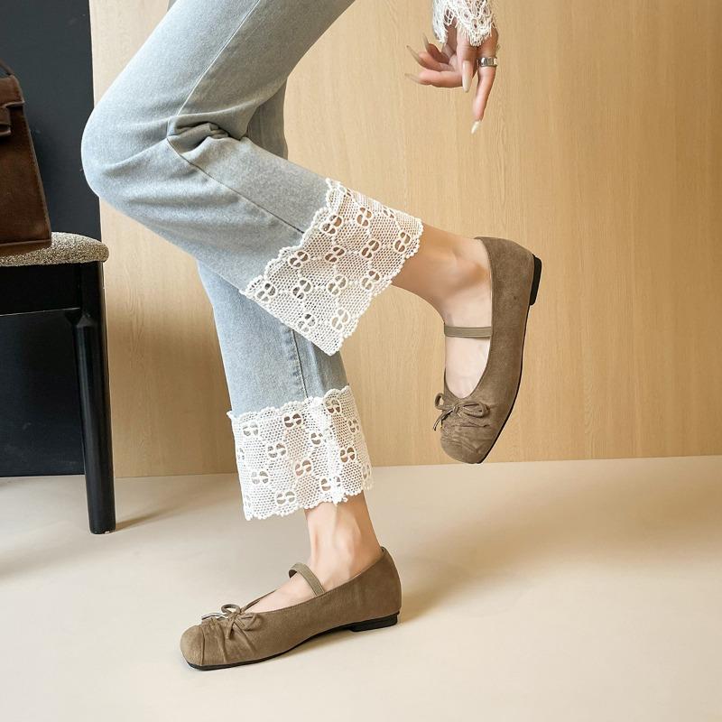 Retro Flat Single-shoe Women's Ballet One-strap Shoes