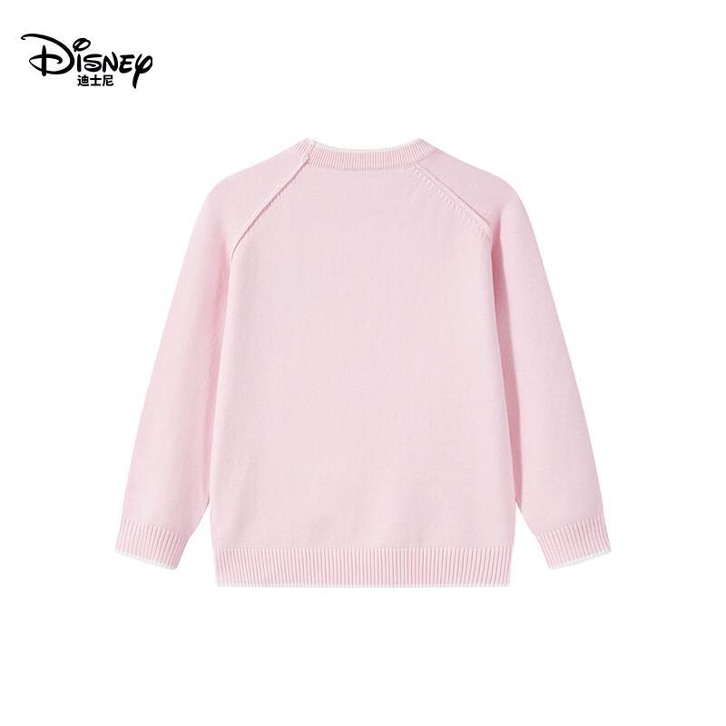 Disney Girls' Embroidered Crewneck Knit Sweater