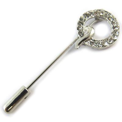 [N8112] - White 'Sissi' Designer Brooch