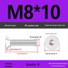 M2-M10 Stainless Steel Flat Head Machine Screws and Bolts Set, Countersunk Hex Socket Cap, 304 Grade.