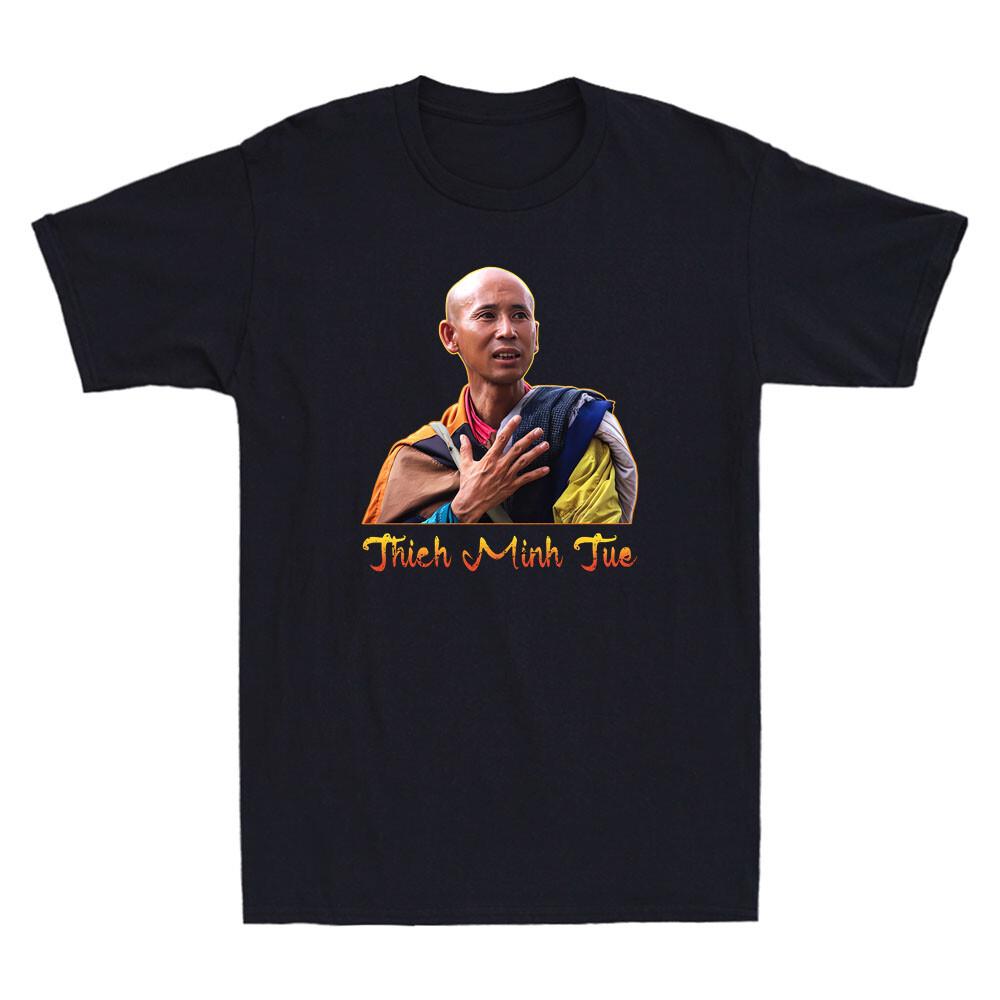 Thich Minh Tue Master Vietnam Buddha Vietnamese Funny Graphic Men s T-Shirt Top XXL