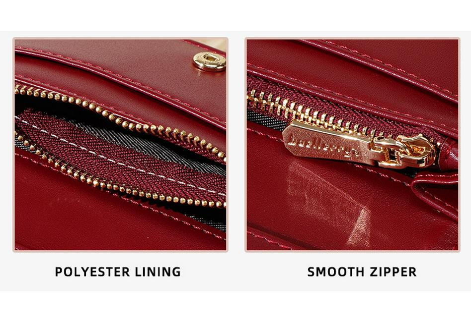 Stylish Women's Short Wallet & Card Holder with Zipper Coin Purse