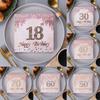 20Pc Rose Gold Number 18th 40th 50th 60th 70th Years Old Disposable Paper Napkins Tissue for Women Happy Birthday Party Decor