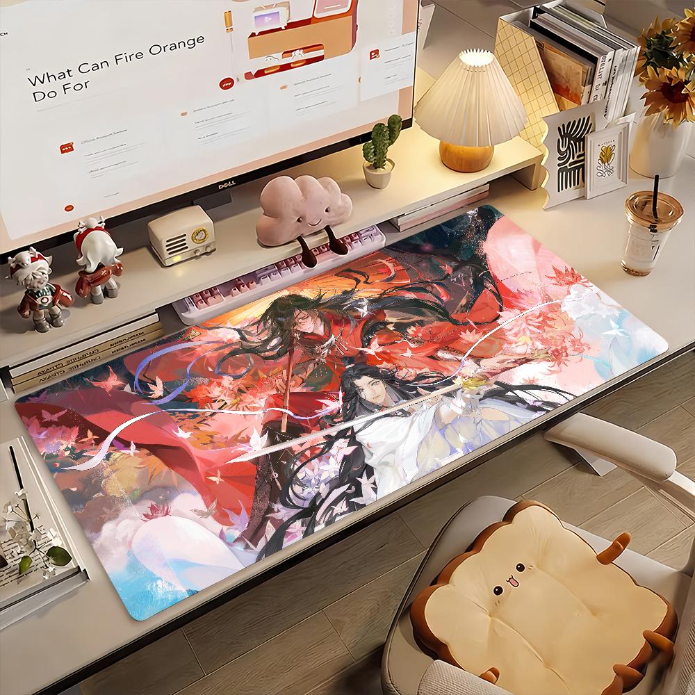 Anime H-Heaven Official's Blessing Mouse Pad Anti Slip Rubber Edge Locked Thickened Laptop Gaming Desk Mat