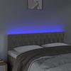 VidaXL Tête de Lit à LED Meuble de Chambre à Coucher Accessoire de Lit Double Tête de Cadre de Lit Intérieur Gris Clair 3121996
