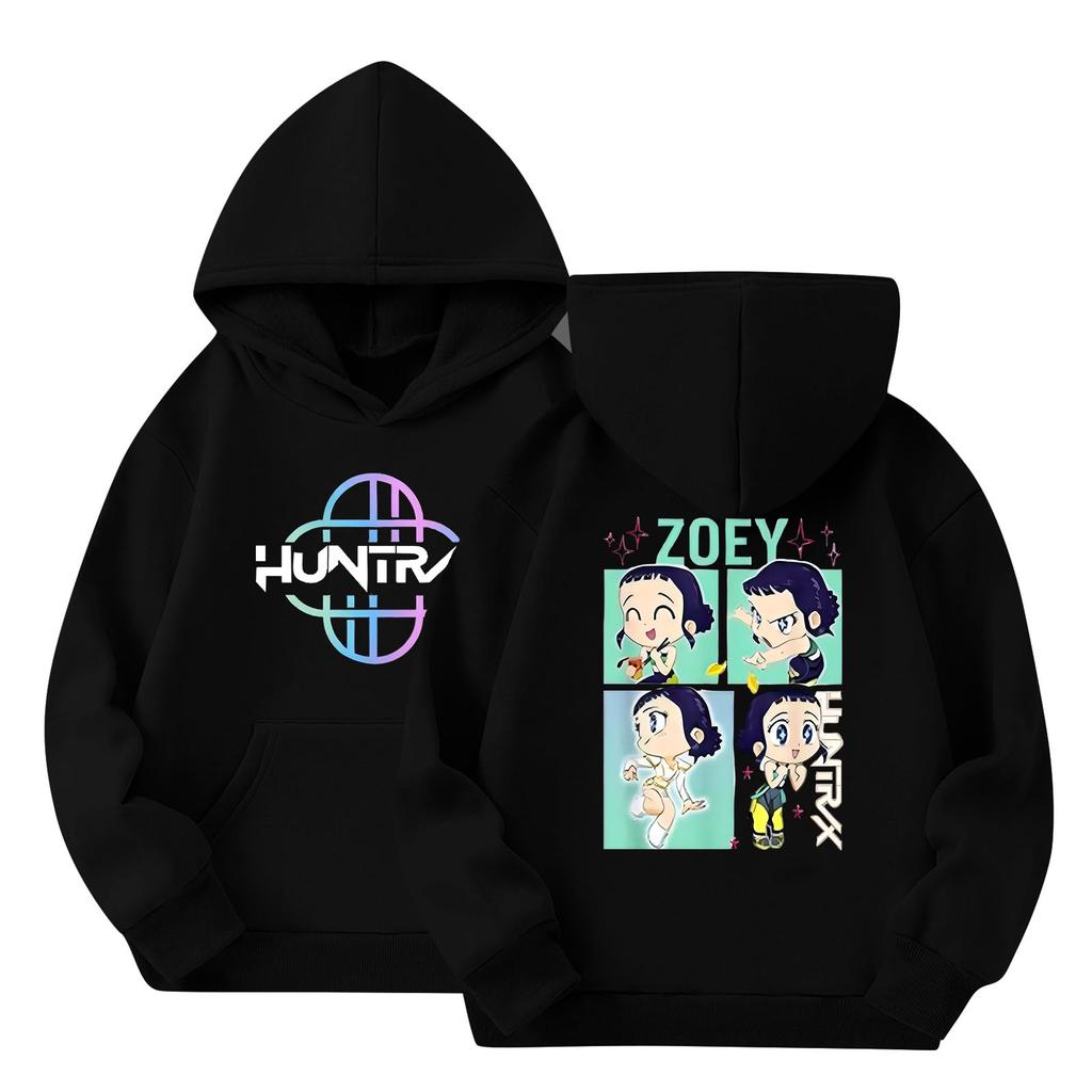 Dětská mikina s kapucí Chlapecká a dívčí módní potištěná mikina s dlouhým rukávem