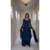 Pakistanischer Designer Bollywood Salwar Kameez Indische Partykleidung Ethnischer Palazzo Anzug